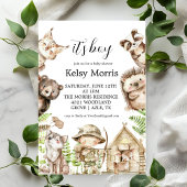 its boy Rustic Woodland Baby Shower Invite Einladung