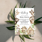 its boy Rustic Woodland Baby Shower Invite Einladung
