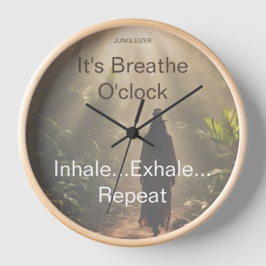 IT'S BREATHE O'CLOCK 🧡 🪬 UHR (Vorderseite)