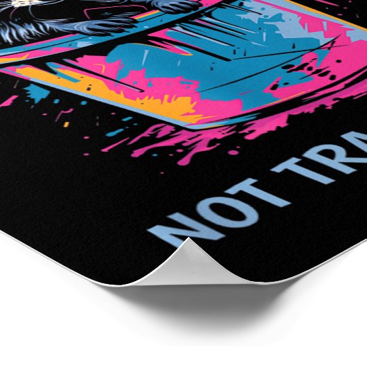 It's Called Trash Can Not Trash Cannot Funny Racco Poster (Ecke)