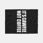 It's Cawfee Not Coffee Funny New York Nyc  Fleecedecke (Vorderseite (Horizontal))
