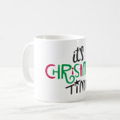 It's Christmas Time Kaffeetasse (Vorderseite Links)