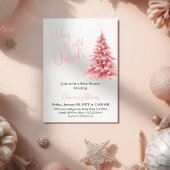 It's Cold Outside Pink Bow Winter Girl Baby Shower Einladung