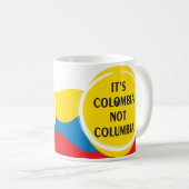 It's Colombia not Columbia Kaffeetasse (VorderseiteRechts)