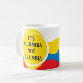 It's Colombia not Columbia Kaffeetasse (Vorderseite Links)