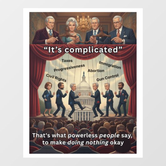 Its Complicated Fensteraufkleber (Blatt)