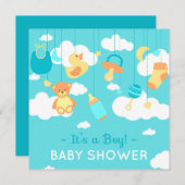 It's der Boy - Baby Shower Einladung (Vorne/Hinten)