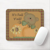 "It's Fall Y'all" Autumn Teddy Bären Mousepad 1 (Mit Mouse)