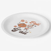 It's Fall Y'all – Cute Pumpkin Spice Fall Pappteller (Schrägansicht)