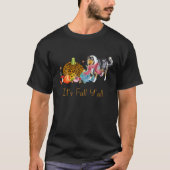 Its Fall Y'all Cute Rough Collie Dog Fall Scarf Th T-Shirt (Vorderseite)