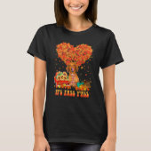 It's Fall Y'all Dachshund Dog Pumpkin Autumn Tree T-Shirt (Vorderseite)