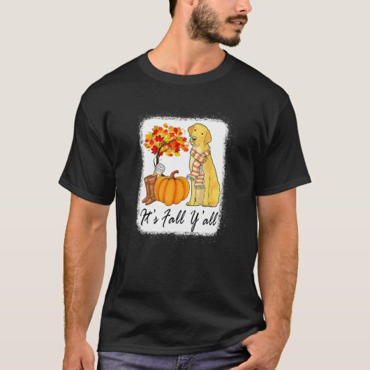 Its Fall Yall Fall Tees For Women Labrador Yellow (Vorderseite)