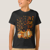 It's Fall Y'all Floral Pumpkin Autumn Coffee Thank T-Shirt (Vorderseite)