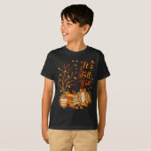 It's Fall Y'all Floral Pumpkin Autumn Coffee Thank T-Shirt (Vorne ganz)