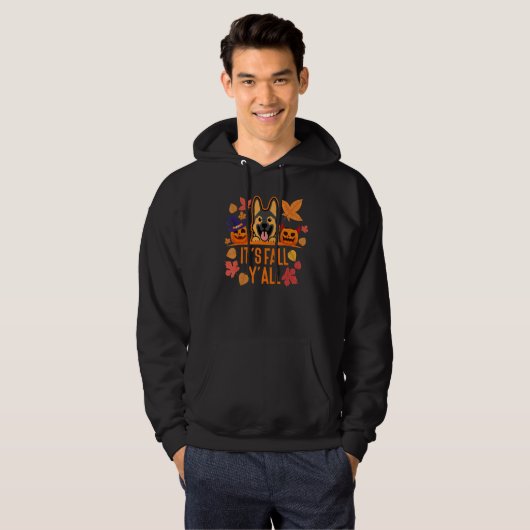 Its fall yall German Shepherd puppy 5 Hoodie (Vorne ganz)