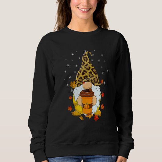 It's Fall Y'all Gnome Pumpkin Spice Latte Thanksgi Sweatshirt (Vorderseite)