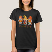 It's Fall Y'all Gnomies Football Season Autumn Vi T-Shirt (Vorderseite)