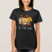 It's Fall Yall Pumpkin Leopard Halloween Autumn Th T-Shirt (Vorderseite)