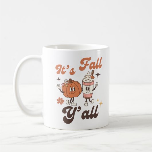 It's Fall Y'all Pumpkin Spice Latte Kaffeetasse (Links)