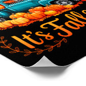 It's Fall Y'all Pumpkin Truck Autumn Thanksgiving Poster (Ecke)
