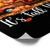 It's Fall Y'all Pumpkin Truck Autumn Tree Hello Fa Poster (Ecke)