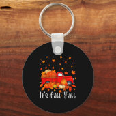 It's Fall Y'all Pumpkin Truck Autumn Tree Hello Fa Schlüsselanhänger (Vorderseite)