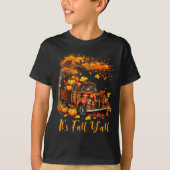 It's Fall Y'all Pumpkin Truck Autumn Tree Hello Fa T-Shirt (Vorderseite)