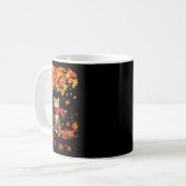 Its Fall Yall Thanksgiving Cat Leaf Fall Tree Hell Kaffeetasse (Vorderseite Links)