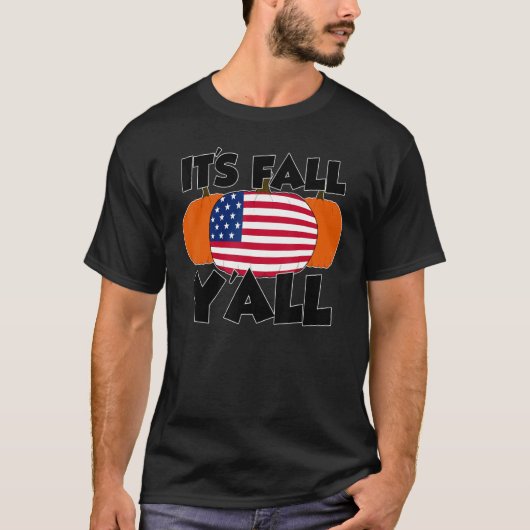 It's Fall Y'all Thanksgiving Pumpkin Canada T-Shirt (Vorderseite)