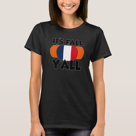 It's Fall Y'all Thanksgiving Pumpkin Ireland T-Shirt (Vorderseite)