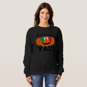 It's Fall Y'all Thanksgiving Pumpkin Italy Glasses Sweatshirt (Vorne ganz)