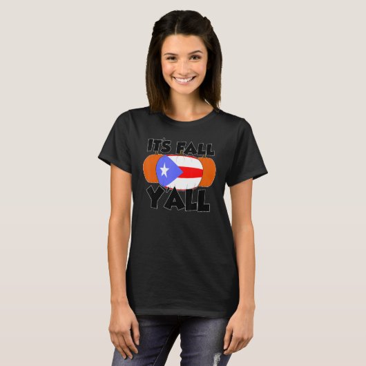 It's Fall Y'all Thanksgiving Pumpkin Texas T-Shirt (Vorne ganz)