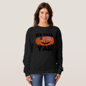 It's Fall Y'all Thanksgiving Pumpkin USA Glasses Sweatshirt (Vorne ganz)