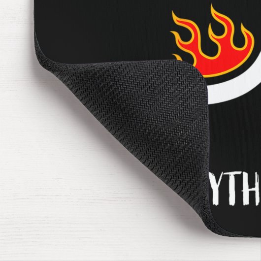 It's Fine Everything Is Fine Funny Stickman On Fir Mousepad (Ecke)