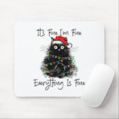 Its Fine I'm Fine Everything Is Fine Christmas Bla Mousepad (Mit Mouse)