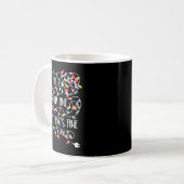 It's Fine I'm Fine Everything Is Fine Christmas Li Kaffeetasse (Vorderseite Links)