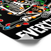 It's Fine I'm Fine Everything Is Fine Christmas Sk Poster (Ecke)