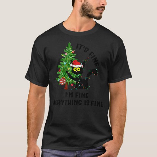 it's fine, i'm fine, everything is fine christmas T-Shirt (Vorderseite)
