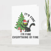 It's Fine Im Fine Everything Is Fine Elf Xmas Matc Karte (Vorderseite)