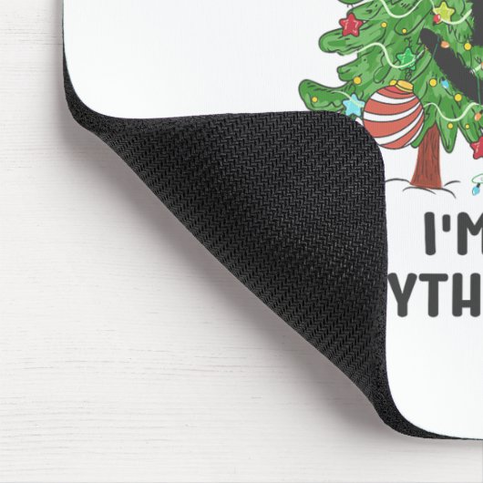 It's Fine Im Fine Everything Is Fine Elf Xmas Matc Mousepad (Ecke)