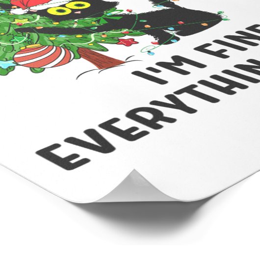 It's Fine Im Fine Everything Is Fine Elf Xmas Matc Poster (Ecke)