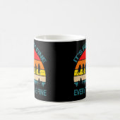 It's Fine I'm Fine Everything Is Fine Fun Birds Kaffeetasse (Mittel)