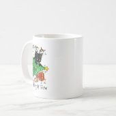 It's Fine I'm Fine Everything Is Fine Fun Christma Kaffeetasse (Vorderseite Links)