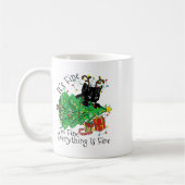 It's Fine I'm Fine Everything Is Fine Fun Christma Kaffeetasse (Links)