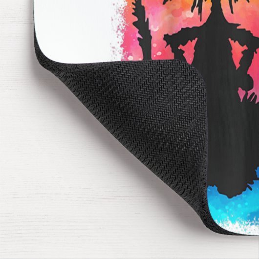 Its Fine Im Fine Everything Is Fine Funny Black Ca Mousepad (Ecke)