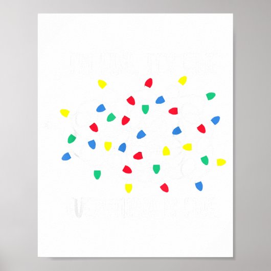 It's Fine I'm Fine Everything Is Fine Funny Christ Poster (Vorne)