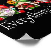 It's Fine I'm Fine Everything Is Fine Gnome Christ Poster (Ecke)