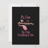 It's Fine I'm Fine Everything Is Fine Tshirt Einladung (Vorderseite)