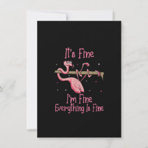It's Fine I'm Fine Everything Is Fine Tshirt Einladung