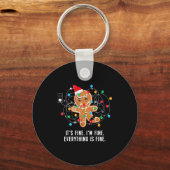 It's Fine I'm Fine Everything Is Fine Ugly Funny C Schlüsselanhänger (Vorderseite)